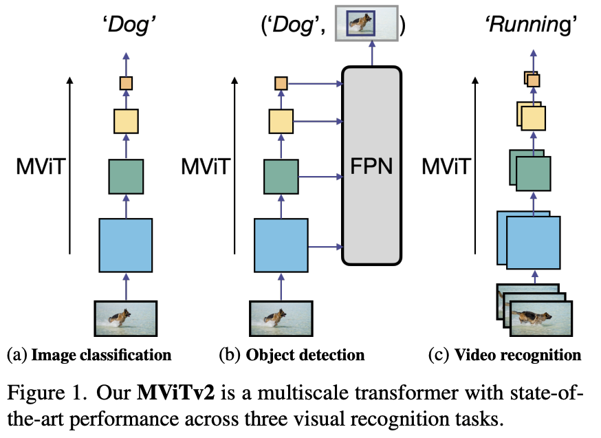 MViTv2: Improved Multi-scale Vision Transformersfor Classification and Detection